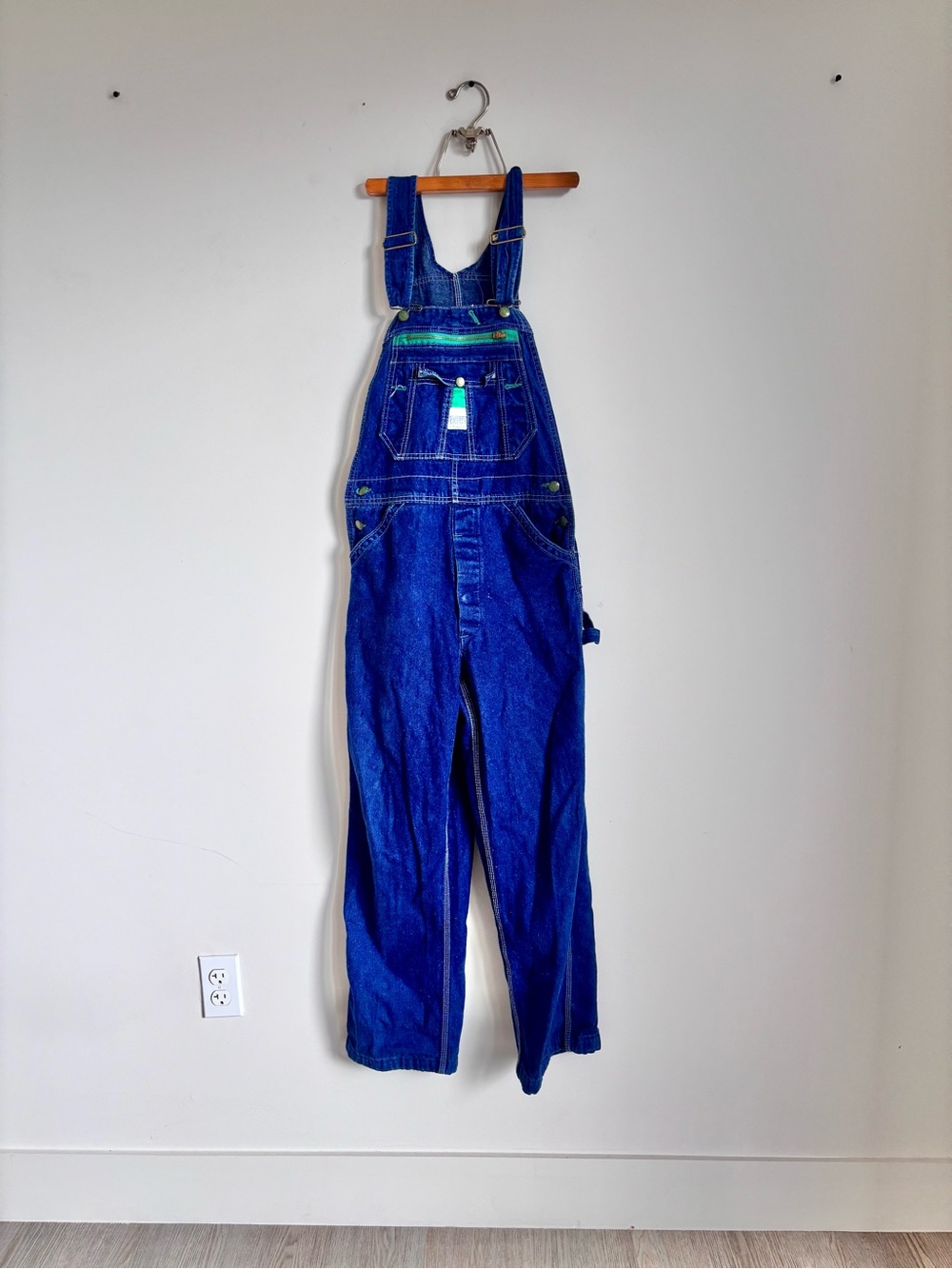 Vintage Liberty Denim Overalls Bib Workwear Blue Jeans Size 30x32